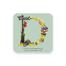 Load image into Gallery viewer, personalised gift idea alphabet coaster letter d