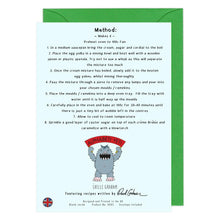 Load image into Gallery viewer, recipe greeting card elderflower