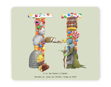 Load image into Gallery viewer, letter h alphabet placemat wedding gift idea for a family