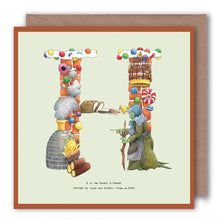 Load image into Gallery viewer, name-card-birthday-card-personalised-letter-h