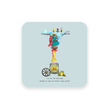 Load image into Gallery viewer, personalised gift idea alphabet coaster letter i
