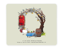 Load image into Gallery viewer, letter o alphabet placemat personalised dining gift idea for a family
