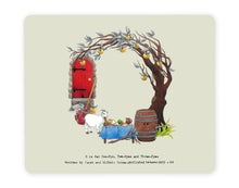 Load image into Gallery viewer, letter o alphabet placemat personalised dining gift idea for a family