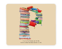 Load image into Gallery viewer, letter p alphabet placemat gift idea for her