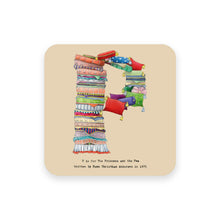 Load image into Gallery viewer, personalised gift idea alphabet coaster letter p