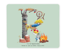 Load image into Gallery viewer, letter r personalised initial placemat christening gift idea