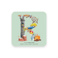 Load image into Gallery viewer, personalised gift idea alphabet coaster letter r