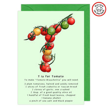 Load image into Gallery viewer, Recipe Greeting Cards - Every Letter Available