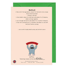 Load image into Gallery viewer, recipe greeting card victoria plum