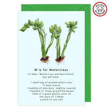 Load image into Gallery viewer, Recipe Greeting Cards - Every Letter Available