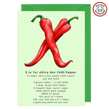 Load image into Gallery viewer, letter x personalised birthday card