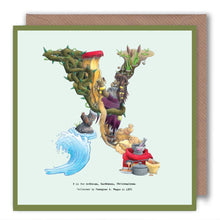 Load image into Gallery viewer, letter-x-birthday-card-for-children