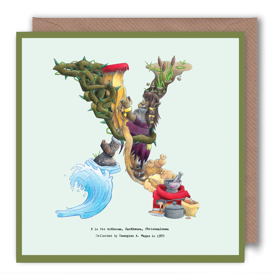 name-card-birthday-card-personalised-letter-x