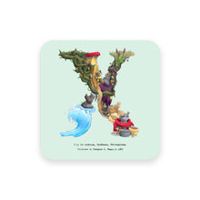Load image into Gallery viewer, personalised gift idea alphabet coaster letter x
