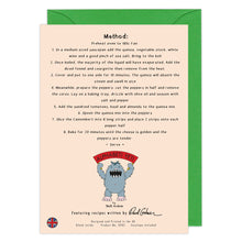 Load image into Gallery viewer, recipe greeting card yellow peppers