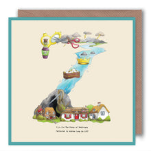 Load image into Gallery viewer, name-card-birthday-card-personalised-letter-z