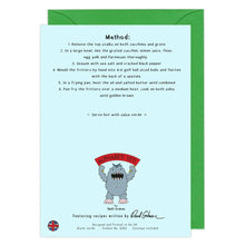 Load image into Gallery viewer, recipe greeting card courgette zucchini