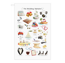 Load image into Gallery viewer, The Wedding Alphabet Tea Towel