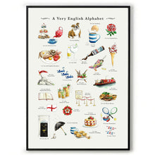 Load image into Gallery viewer, A Very English Alphabet Art Print