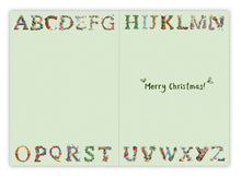 Load image into Gallery viewer, W is for Wrapping Paper Christmas Card