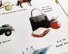 Load image into Gallery viewer, The Royal Alphabet Tea Towel