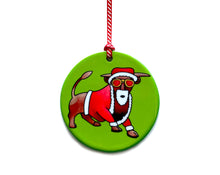 Load image into Gallery viewer, santa bull birmingham christmas tree decoration gift idea for birmingham family
