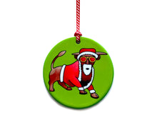 Load image into Gallery viewer, santa bull birmingham christmas tree decoration gift idea for birmingham family