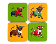 Load image into Gallery viewer, Birmingham Bull Christmas Coasters