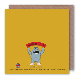 K is for Knights of the Fish - Alphabet Greeting Card