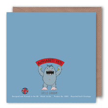 Load image into Gallery viewer, O is for One Eye, Two Eyes, Three Eyes - Alphabet Greeting Card