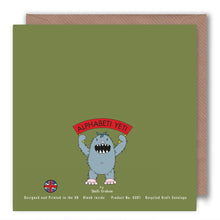 Load image into Gallery viewer, X is for Anthousa, Xanthousa, Chrisomalousa - Alphabet Greeting Card