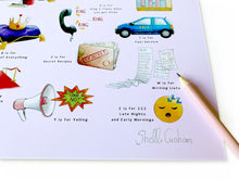 Load image into Gallery viewer, The Mother's Alphabet Art Print