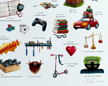 Load image into Gallery viewer, The Father's Alphabet Art Print