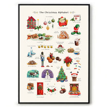 Load image into Gallery viewer, The Christmas Alphabet Art Print