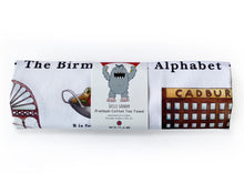 Load image into Gallery viewer, the birmingham alphabet tea towel gift idea  for foodie 
