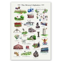 Load image into Gallery viewer, the bristol alphabet signed art print retirement gift for women
