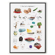 Load image into Gallery viewer, the cats alphabet cat wall art