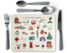 Load image into Gallery viewer, The Christmas Alphabet Placemat