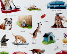 Load image into Gallery viewer, The Dog's Alphabet Art Print