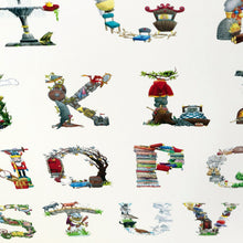 Load image into Gallery viewer, nursery alphabet art print