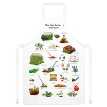 Load image into Gallery viewer, The Gardener&#39;s Alphabet Apron - Adult
