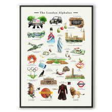 Load image into Gallery viewer, the london alphabet wall art housewarming gift