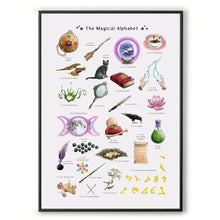 Load image into Gallery viewer, the magical alphabet print for a3 frame