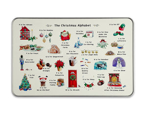 The Christmas Alphabet Storage Tin