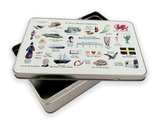 Load image into Gallery viewer, A Very Welsh Alphabet Storage Tin