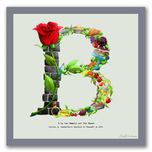Load image into Gallery viewer, wall art alphabet letter b