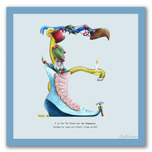 Load image into Gallery viewer, wall art alphabet letter e