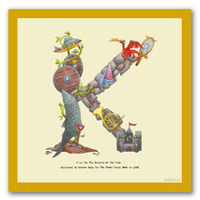 Load image into Gallery viewer, wall art alphabet letter k
