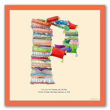 Load image into Gallery viewer, wall art alphabet letter p