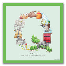 Load image into Gallery viewer, wall art alphabet letter q